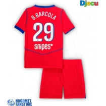 Paris Saint-Germain Bradley Barcola #29 Rezervni Dres za djecu 2025-26 Kratak Rukav (+ Kratke hlače)